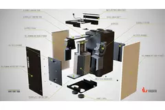Unità Vasco per sistemi di ventilazione meccanica conb recupero di calore DX5 - 500 m³/h - incluso controllo wireless