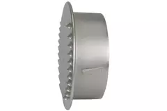 Griglia di aerazione in metallo tonda incl. Boccola di montaggio Ø 180 mm in alluminio - DWRA180S