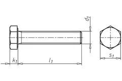 Bullone m8x25 mm.zincato 8.8 din933 (200 pezzi)