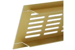 Griglia per zoccolo in alluminio - oro L=400 mm x H=100 mm - RA1040G