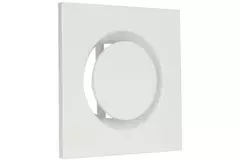 Valvola di alimentazione per ventilazione in metallo quadrato Ø 125 mm bianca con morsetti a molla - DVSQ-P125