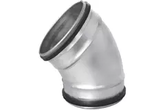 Curva tonda spiro 45° Ø 100 mm per tubo spiro