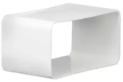 Manicotto femmina quadrato in plastica 110 x 55 mm - KSF