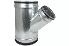 Raccordo a T Ø 80 mm - Ø 80 mm per tubo spiro (45°)