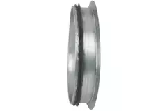 Manicotto piatto Ø 80 mm (90°) - Zincato