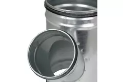 Raccordo a T Ø 80 mm - Ø 80 mm per tubo spiro (45°)