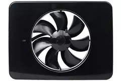 Vent-Axia Lo-Carbon iQ design piatto aspiratore per il bagno NERO Ø100 - 125 mm