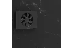 Vent-Axia Lo-Carbon iQ design piatto aspiratore per il bagno NERO Ø100 - 125 mm