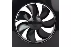 Vent-Axia Lo-Carbon iQ design piatto aspiratore per il bagno NERO Ø100 - 125 mm