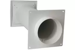 Condotto a muro SPK3 Ø100 mm con valvola di non ritorno
