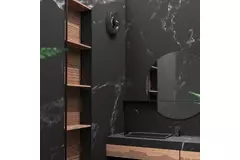 Ventilatore da bagno Svara con timer, sensore di umidità e sensore di luce, 100-125 mm (controllabile tramite app) NERO