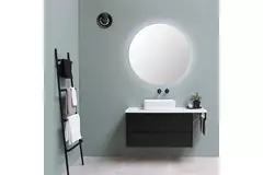 Ventilatore da bagno Svara con timer, sensore di umidità e sensore di luce, 100-125 mm (controllabile tramite app) NERO