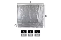 Coperchio per unità esterne di grandi dimensioni 860 x 700 x 350 mm
