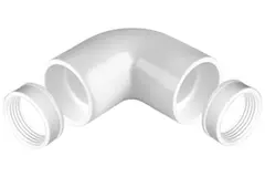 manicotto di collegamento ad angolo retto in plastica Ø 20 mm