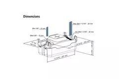 Pompa centrifuga Sauermann con tubo flessibile da 10 mm, 5 metri