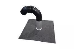 Set di penetrazione nel tetto Ø75mm con copertura bituminosa, tubo da 200mm