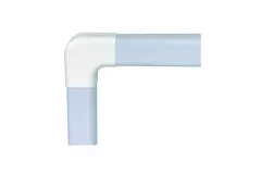 Climaplus condotto di condizionamento dell'aria Angolo di curvatura piatto 125 x 75 mm RAL 9010 BIANCO