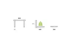 Unità esterna Rodigas Console a muro 800x375x420mm