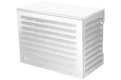 ClimaConnect: involucro per climatizzatore e pompa di calore, modello piccolo, RAL 9010 Bianco