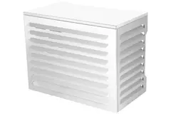 ClimaConnect: involucro per climatizzatore e pompa di calore, modello piccolo, RAL 9010 Bianco
