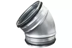 Curva tonda corta spiro 45° Ø 200 mm per tubo spiro
