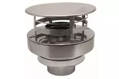 Cappa concentrica diametro 80 - 125 mm I316L/I304 (D 0,5/0,5) (escl. gomme di tenuta tubo interno)