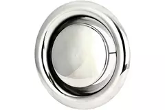 Valvola di estrazione di ventilazione in acciaio inox Ø 80 mm con boccola di montaggio - DVS080Y/ 1