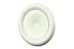 Valvola alimentazione ventilazione in metallo Ø 100 mm RAL 9010 con morsetti a molla - DVSC-P100