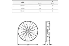 Valvola di non ritorno in plastica: Ø 125 mm - EEV125