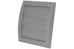 Griglia di aerazione a sovrapressione con grata alettata diametro 150x150: 100 grigia - ND10ZP