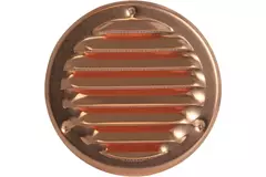 Griglia di aerazione in metallo tonda 100 mm rame - MR100Cu