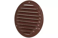 Griglia di aerazione in metallo tonda Ø 125 mm marrone - MR125B - RAL8016