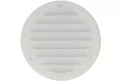 Griglia di aerazione metallica rotonda 125 mm bianca - MR125 - RAL9016