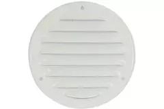 Griglia di aerazione metallica rotonda 125 mm bianca - MR125 - RAL9016