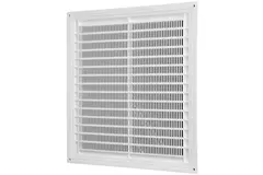 Griglia di aerazione quadrata con grata 250x250 mm bianca - VR2525