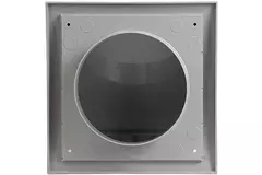 Griglia a muro con valvola di non ritorno 190x190 mm diametro 125 mm grigia - ND12FVP