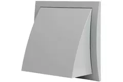 Griglia a muro con valvola di non ritorno 150x150 mm diametro 100 mm grigia - ND10FVP