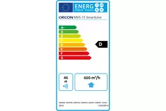 Orcon MVS-15RHB 550 m³/h + sensore di umidità + controllo RFT - spina di sicurezza