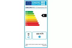 Orcon MVS-15RH CO2B 550 m³/h + sensore di umidità + sensore di controllo CO2 - spina di sicurezza