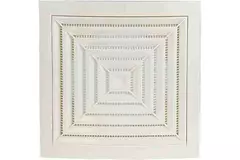Griglia a soffitto quadrata diametro 190x190: 125 bianca - ND12G