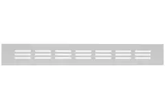 Griglia per zoccolo in alluminio - argento L=300 mm x H=40 mm - R430S