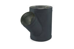 Raccordo a T Ø 160 mm - Ø 100 mm per tubo spiro (45°) - personalizzazione RAL7016