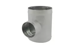 Raccordo a T Ø 100 mm - Ø 80 mm per tubo spiro (90°) - personalizzazione RAL7035
