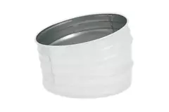 Curva tonda Spiro 15° Ø 100 mm - personalizzazione RAL9010