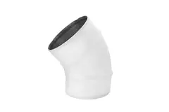 Curva tonda spiro 45° Ø 125 mm per tubo spiro - personalizzazione RAL9010