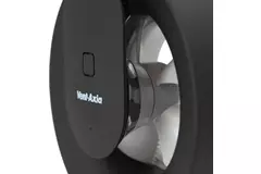 Ventilatore da bagno Svara con timer, sensore di umidità e sensore di luce, 100-125 mm (controllabile tramite app) NERO