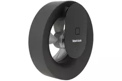 Ventilatore da bagno Svara con timer, sensore di umidità e sensore di luce, 100-125 mm (controllabile tramite app) NERO