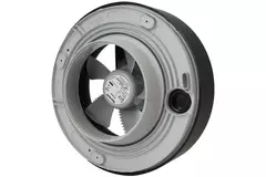 Ventilatore da bagno Svara con timer, sensore di umidità e sensore di luce, 100-125 mm (controllabile tramite app) NERO