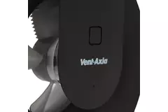 Ventilatore da bagno Svara con timer, sensore di umidità e sensore di luce, 100-125 mm (controllabile tramite app) NERO