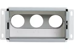 Vent-Axia Uniflexplus alloggiamento collegamenti per parete 3x Ø69 mm, incl. 2 x coperchi di tenuta Ø69 mm